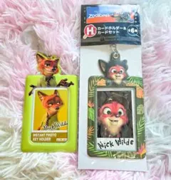 22日まで＊ 未使用 ＊ ズートピア カードホルダー&カードセット 2点