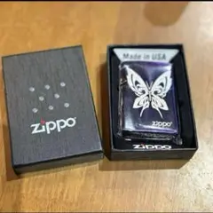 新品 箱付き Zippo スリム 蝶 バタフライ 両面加工1600BN-BTWH - メルカリ