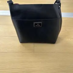 MARY QUANT ブラック ショルダーバッグ