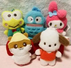 サンリオ　ふわもこワッペンこれくしょんマスコット①【5匹】
