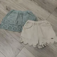 プティマイン　水色刺繍レーススカート　アイボリー　ショートパンツ　まとめ売り