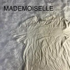 MADEMOISELLE ホワイト 半袖Tシャツ 無地 サイズ38(Mサイズ）のサムネイル