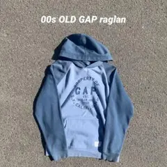 00s OLD GAP ラグラン　パーカー　y2k シティ　ノームコア　水色