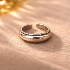 925刻印 シルバーリング 調整可能 シンプル 指輪 R17