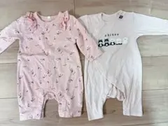 70cm ロンパース・カバーオール 2点セット