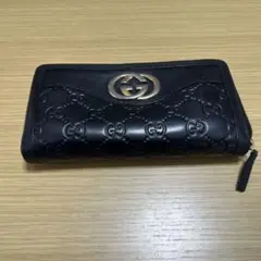 GUCCI グッチ インターロッキングG グッチシマ ラウンドファスナー長財布のサムネイル