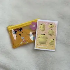 サマーバケーション ポムポムプリン まとめ売り フラットポーチ シール