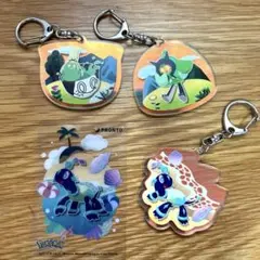 テラパゴス 　オーガポン　ヤバソチャ オーロラアクリルキーホルダー クリアカード