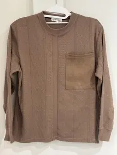 【THE SHOP TK（ザショップティーケー）】ケーブル柄 長袖ニット M