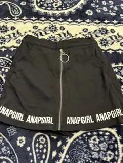 ANAPGIRL ブラックスカパン ジッパー付き