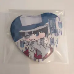 名探偵コナン 怪盗キッド ハート型缶バッジ