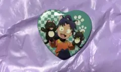 忍たま乱太郎　ナンジャタウン　ハート缶バッジ　摂津のきり丸