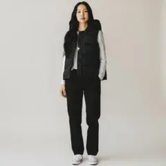 美品　LORINZA ロリンザ　ダウンベスト　ユニセックス　ブラック　Mサイズ