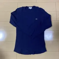 ラコステ　ワッフルクルーネックロングTシャツ