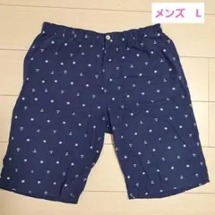 マックハウス　Lサイズ　半ズボン　短パン　メンズ　ネイビーのサムネイル