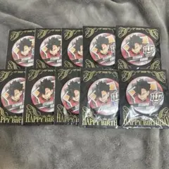 黒尾鉄朗 ハイキュー!! バースデー缶バッジバッジ 10個セット