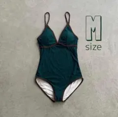 シンプル ライン スイムウェア M グリーン 人気 流行り 水着 大人 海外 緑