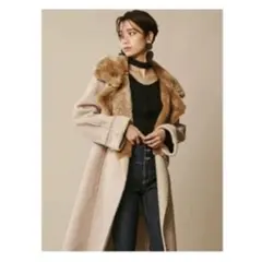 限定お値下げEMODA ビッグカラーパネルフェイクムートンコート