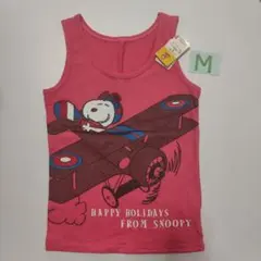 スヌーピー タンクトップ Mサイズ ピンクレディースガールズシャツ女の子