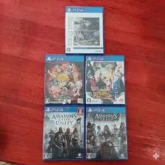 ​【PS4】人気ゲームソフト 5本セット（モンハンW / アサクリ 他）