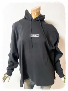 ☘️T21126☘️converse ボックスロゴ スウェット フード パーカー M