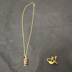 ゴールドカラー ネックレス イヤリング セット