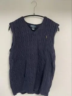 Polo by Ralph Lauren ケーブルニットベスト L