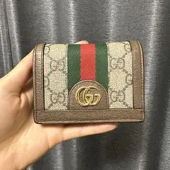 ✨プレゼント+箱✨ GUCCI ミニ財布 マーモント オフディア シェリー