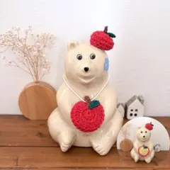 しろくま貯金箱 りんご2点セット☆リバーシブル