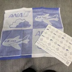 ANA 飛行機デザイン ハンドタオル2枚セット