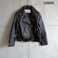 CaNARi カナリ ダブル レザー ライダースジャケット 定価4万位 X564