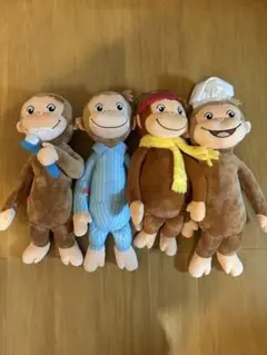 おさるのジョージ　ぬいぐるみ　4つセット