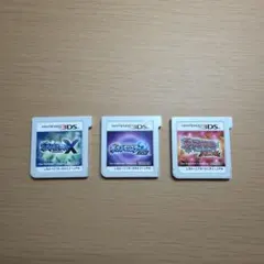 ポケットモンスター3DSソフト 3本セット X ムーン オメガルビーのサムネイル