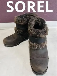 SOREL ファー付きショートブーツ ソレル