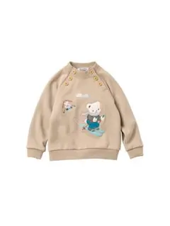 美品★ファミリアのトレーナー★90サイズ★カーキ色★ファミちゃん