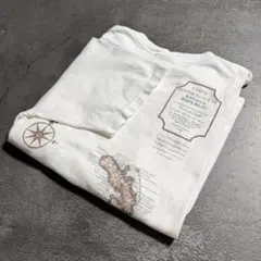 90sUSA製バナナリパブリックバナリパポケTシャツシングルステッチXL地図柄のサムネイル