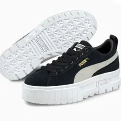 PUMA 厚底スニーカー ブラック 24cm