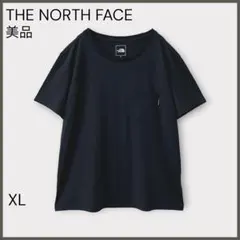 【ノースフェイス】半袖Tシャツ/美品/ポケットT/定番人気/吸汗速乾 防シワ/黒