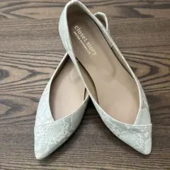 ユナイテッドアローズ closet story ヘビ柄 ポインテッド パンプス