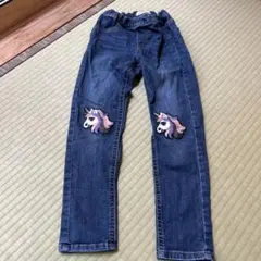 LINDEX ユニコーン刺繍 デニムパンツ 122cm