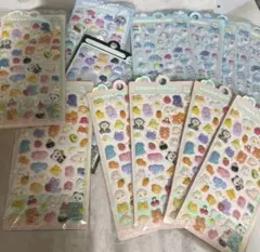 ぷっくりシール　ぷくぷくシール　3D 立体　シール帳　シール交換　まとめ売り