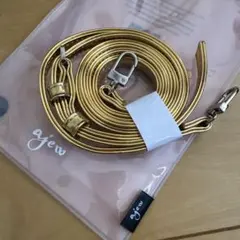 ajewショルダーストラップ　ゴールド