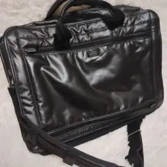PORTER　ビジネスバッグ　黒　ロゴタグ　2wayバッグ　吉田カバン