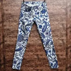 Azul by moussy レディース ストレッチ パンツ ペイズリー S