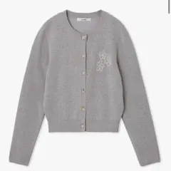SNIDEL フラワーモチーフワンポイントカーディガン