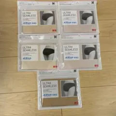 「新品・未使用」　ユニクロ　エアリズム　シームレス　ショーツ　M 5枚