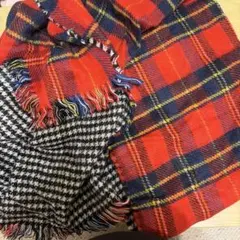 OLIVE des OLIVE 赤黒チェックマフラー F