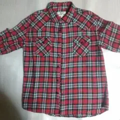 ウエスタン チェック ネルシャツ XL レッド 系 アメカジ