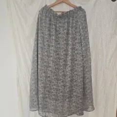 MUMU 花柄 フレアロングスカート