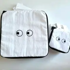 アニヤ・ハインドマーチ ユニクロ スクエアポーチ大小